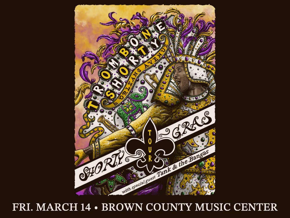 Trombone Shorty & Orleans Avenue Shorty Gras Tour Brown County Music