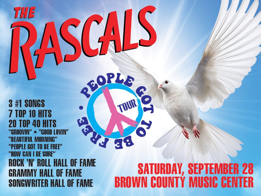 The Rascals 2024 People Got To Be Free Tour Brown County Music Center